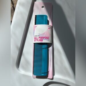 CVS Beauty 360 TEAL AND BLACK 2 Count COMB SET for All-Purpose HAIR STYLING